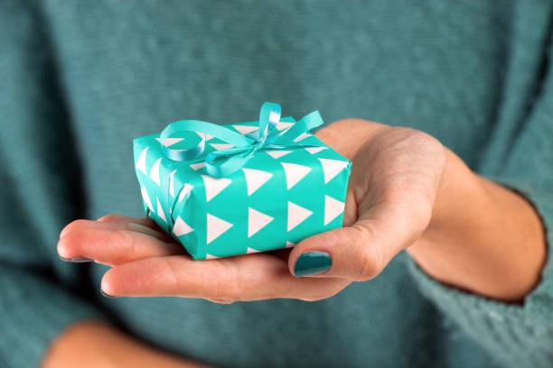 380+ Santa Claus Hands Holding Open Gift Box Stock Photos