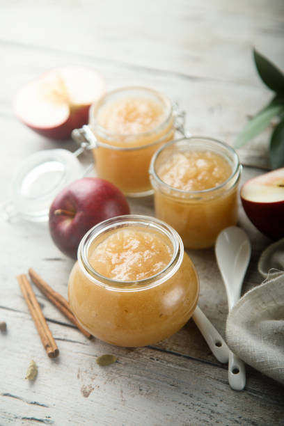 istock Apple jam or sauce 1289860060