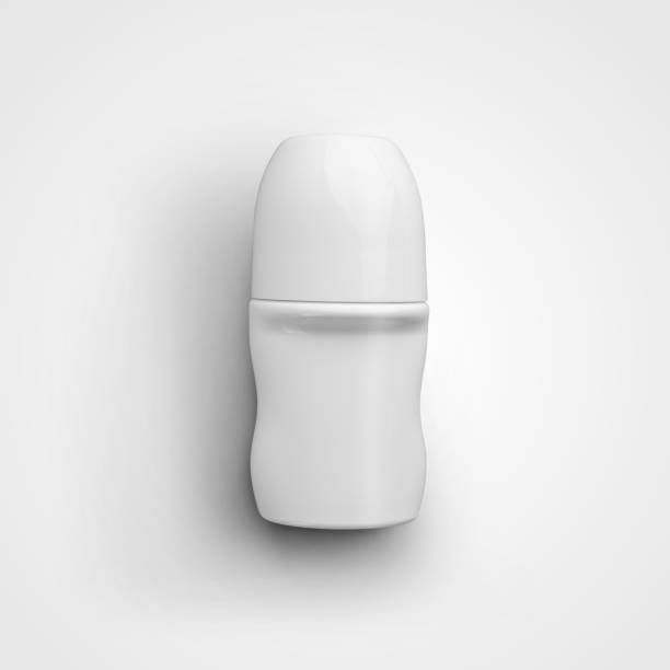 istock Template of plastic glossy jar of roll-on deodorant antiperspirant. 1289860484