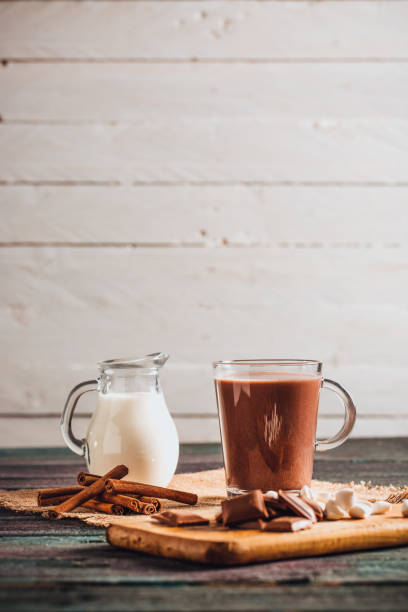 Cup of Hot Chocolate on Wooden Table
