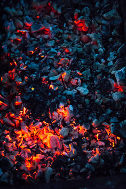 istock Hot coals in barbecue grill 1289863199