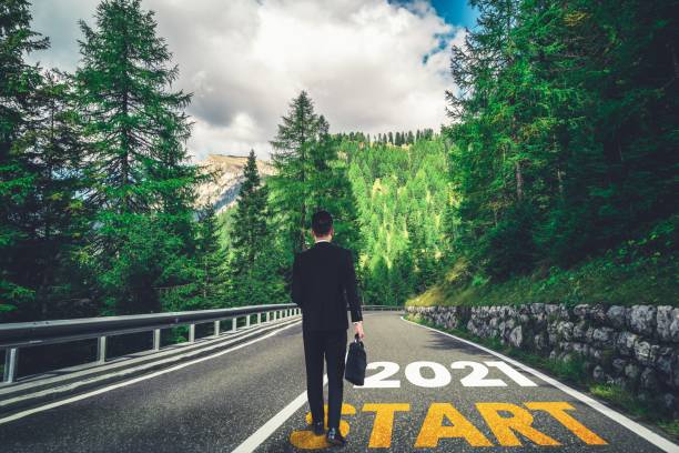 istock The 2021 New Year journey and future vision concept 1289864833