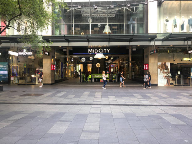 midcity sydney - pitt street mall fotografías e imágenes de stock