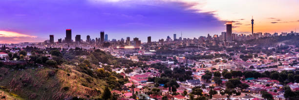 istock Johannesburg cityscape panorama 1289866394