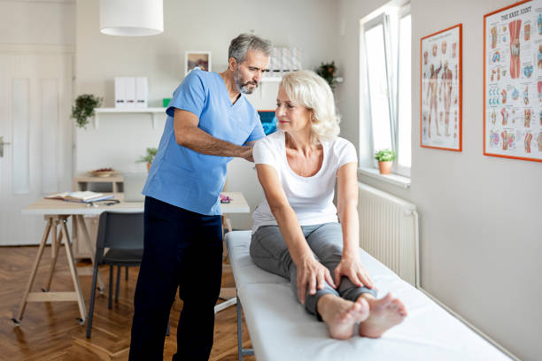 istock Shot of a physiotherapist treating a patient 1289867128