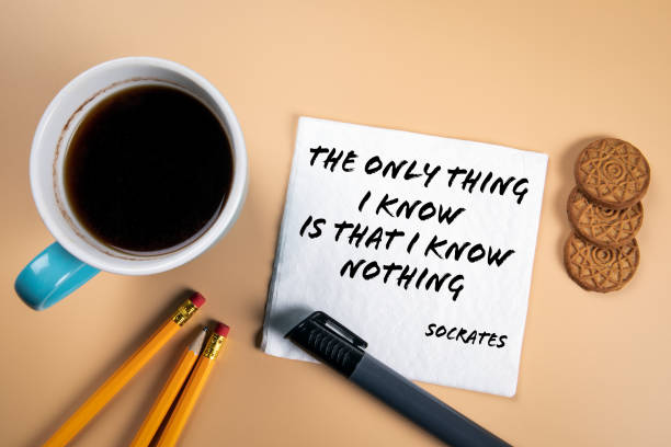 istock The only thing I know is that I know nothing - quote of ancient philosopher Socrates 1289867552