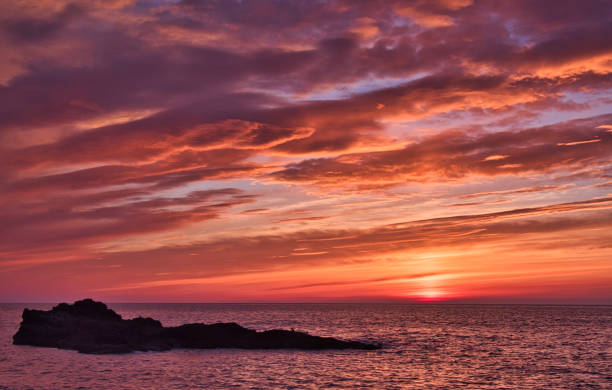 istock Colorful sunrise at Scottish coast, Scotland, Britain 1289868821