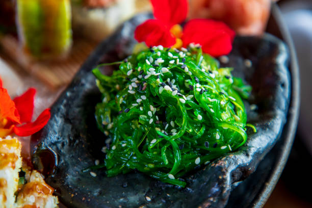 Chuka Wakame seaweed salad with black and white sesame