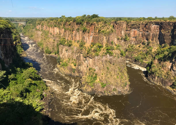 istock Batoka Gorge and Victoria Falls Bridge, Zimbabwe. 1289871833
