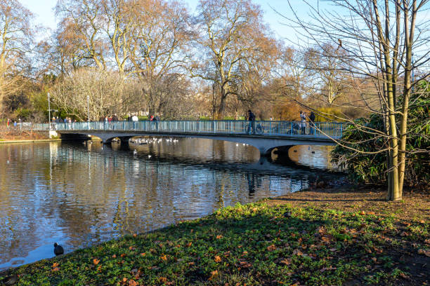 istock The bridge across the lake 1289873132
