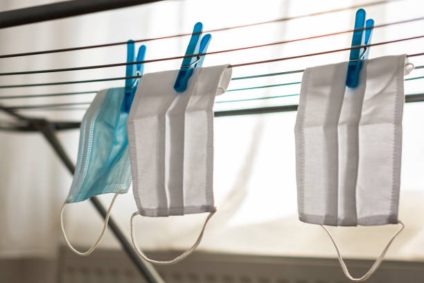 istock Masks after laundry during COVID-19 pandemic 1289878948