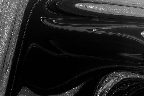 istock Marble ink pattern texture abstract background. black gold and white tone 1289879579
