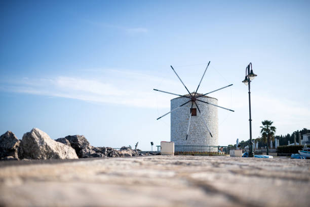 Corfu, Greece: The old windmill of Corfu city.