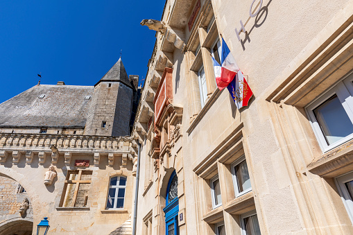 exterior of the town hall of Jonzac: Jonzac, France