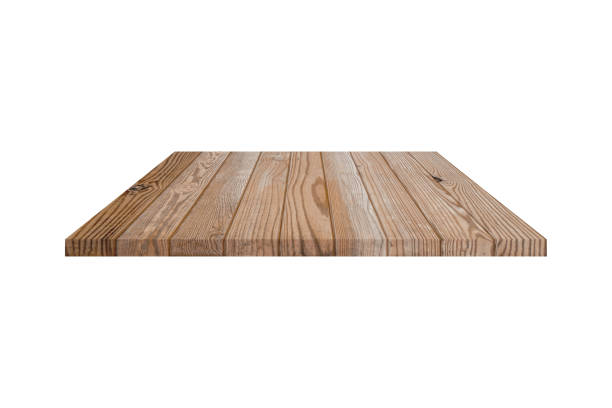 istock Wood shelf isolated on white background with clipping path. 1289883352