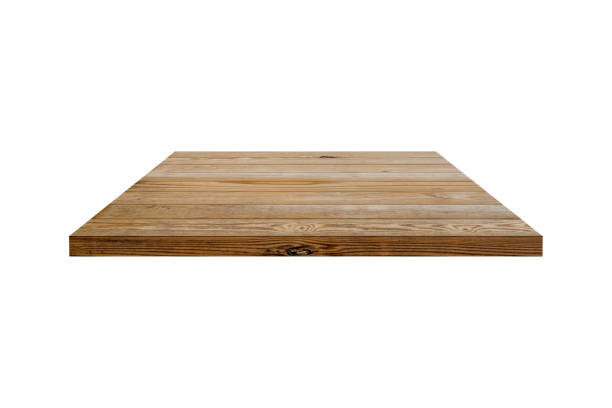 istock Wood shelf isolated on white background with clipping path. 1289883359