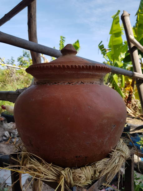 istock Clay pot for drinking water  Exist in rural Thailand 1289886300