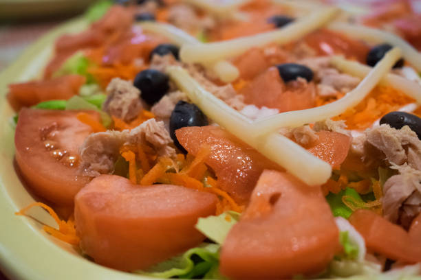istock Healthy mediterranean lettuce and tomato salad 1289887881