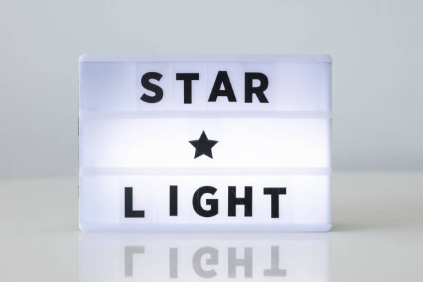 istock STAR AND LIGHT concepts with text on light box in home office. 1289888006