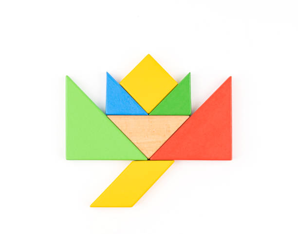 istock Tangram Puzzle Rose Flower 1289890226
