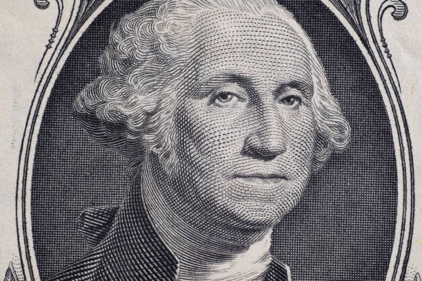 istock Close up detail on American Dollars banknotes 1289898999