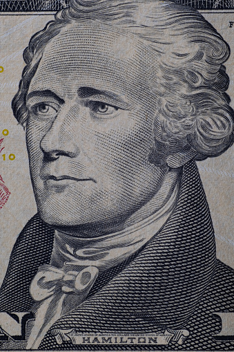 Close up detailed on American Dollars banknotes