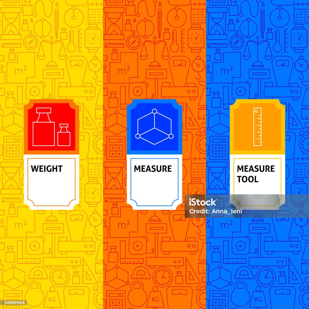 Measure Label Guide Measure Package Labels Stock Illustration - Download Image Now - Angle ...
