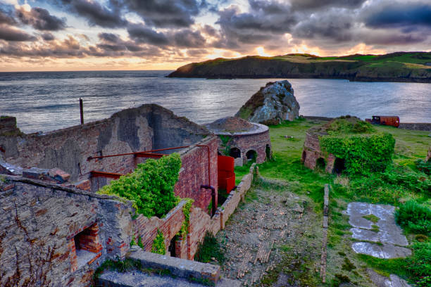 istock Disused Victorian brickworks which produced fire bricks, Porth Wen, Anglesey, Wales, Britain 1289900149