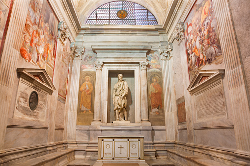 Inside the church of Santa Maria della Scala, Siena, Tuscany, Italy