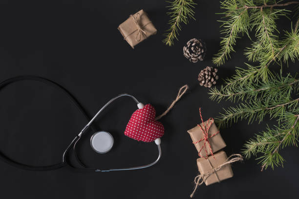 istock Medical Christmas banner. 1289912563