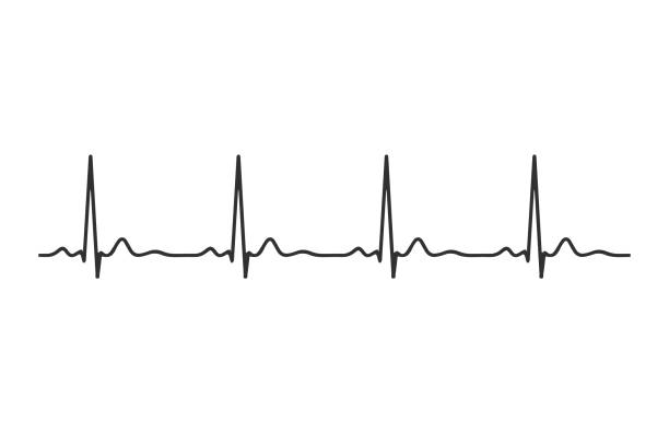 ecg herz schlaglinie symbol. heartbeat puls krankenhaus logo zeichen. vektor-illustrationsbild. isoliert auf weißem hintergrund. - puls stock-grafiken, -clipart, -cartoons und -symbole