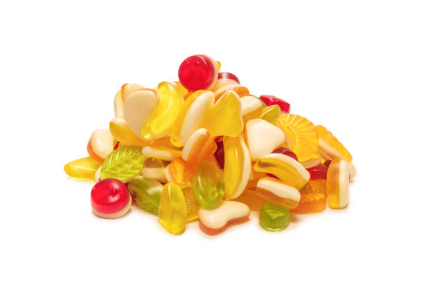 istock Assorted tasty gummy candies. 1289914947