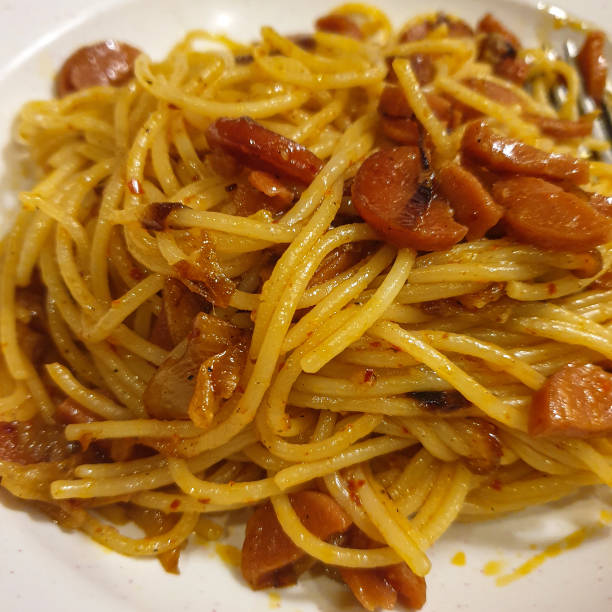 istock Homemade fushion pasta 1289915260