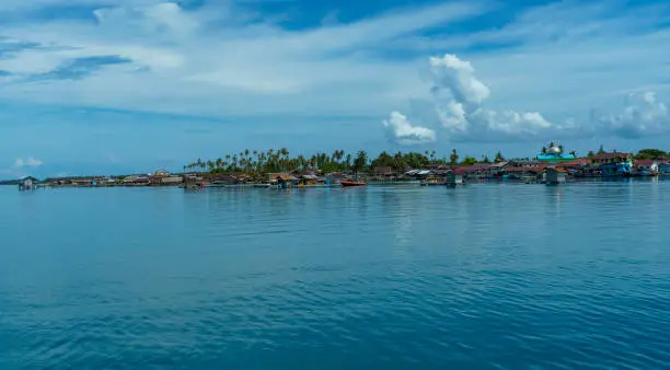 Glassy water near Balai island or pulau in Many archipelago, Aceh, Sumatra, Indonesia