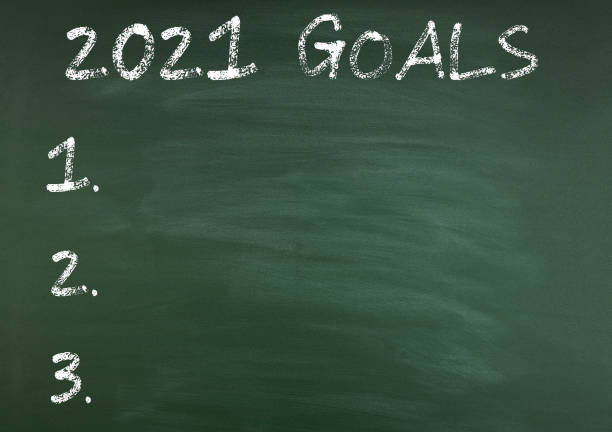 istock 2021 goals written on the blackboard 1289916873