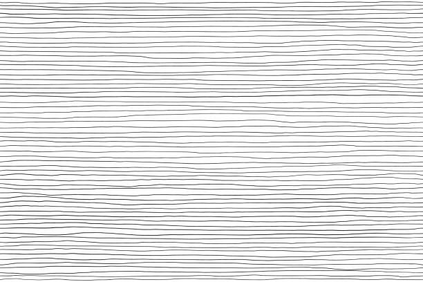 bezszwowy wzór czarnych linii na białych, ręcznie rysowanych liniach abstrakcyjne tło - striped stock illustrations