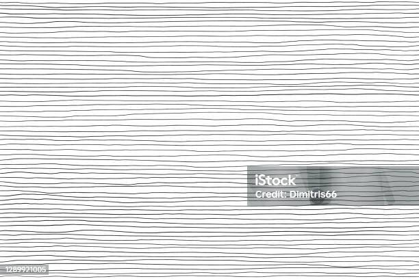 白色手工繪製的線條抽象背景上黑線的無縫圖案向量圖形及更多單線圖片 - 單線, 式樣, 成一排