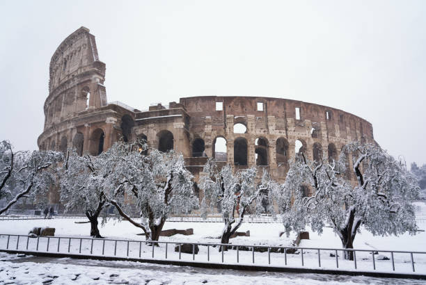 istock Coliseum during rare blizzard February 26. 2018, Rome Italy 1289925177