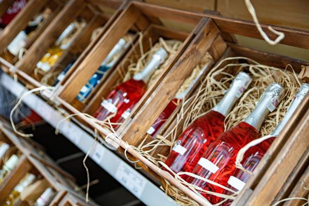 istock Wholesales or supermarket blurred shelves with different products 1289931321