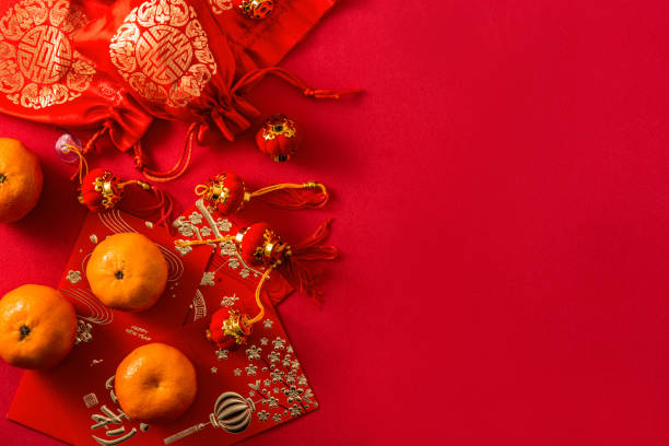 istock Chinese new year festival decorations and oranges 1289941069