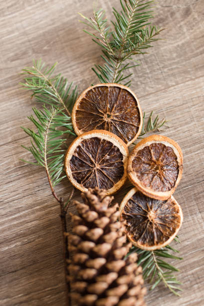 istock Dried Citrus, Pine Cone & Fraser Fir Christmas Tinsel 1289946963