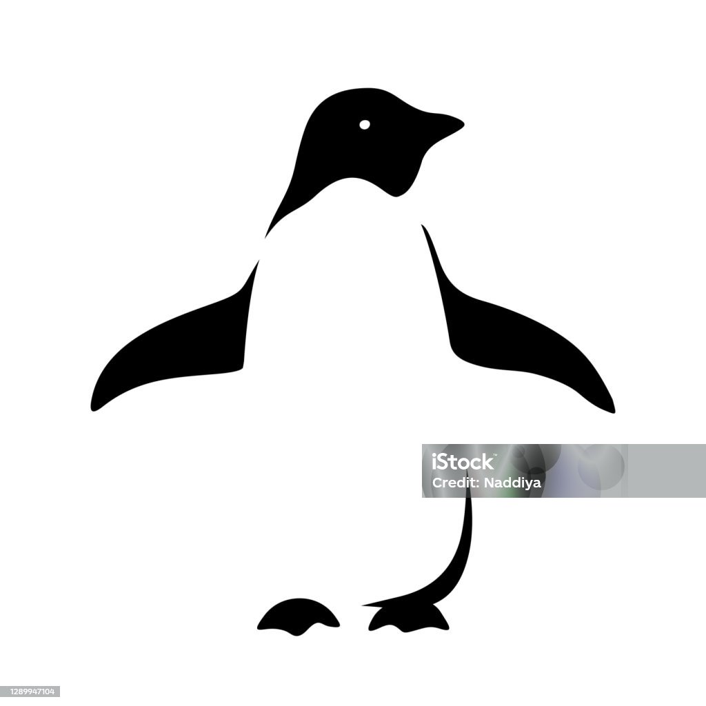 Chim Cánh Cụt Vector Minh Họa Đen Trắng Hình minh họa Sẵn có - Tải ...