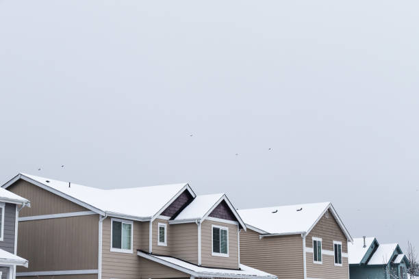 istock House Rooftops Covered in Snow in Winter 1289949407