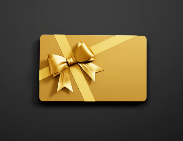 istock Gift Card with tied Bow 1289951303