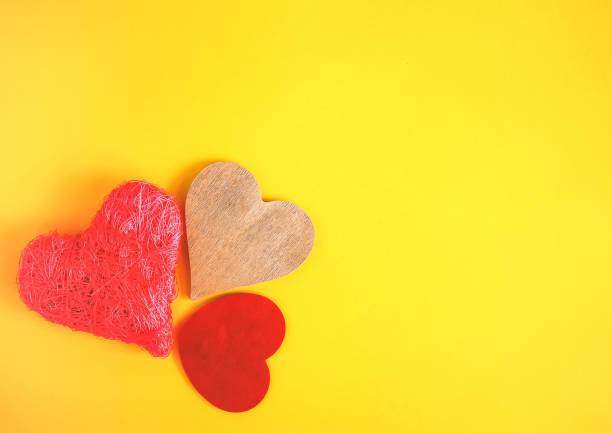 istock Valentines Day festive background with heart 1289951943