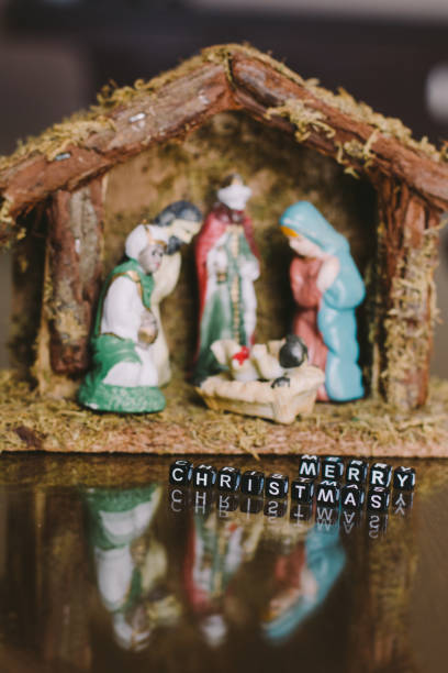 istock merry christmas letters with christmas decorations for background 1289952187
