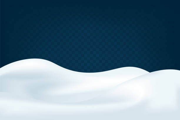 Realistic snowdrifts. Winter snowy abstract background. Frozen landscape with snow caps. Decoration for Christmas or New Year. Vector illustration Realistic snowdrifts. Winter snowy abstract background. Frozen landscape with snow caps. Decoration for Christmas or New Year. Vector illustration snowdrift stock illustrations