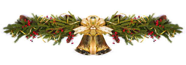 istock Jingle bells Christmas fir decoration 1289954134