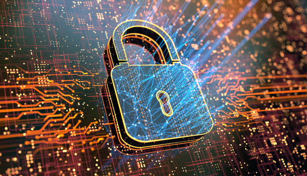 koncepcja bezpieczeństwa cyfrowego - network security computer lock security zdjęcia i obrazy z banku zdjęć