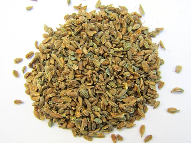 istock Carrot seeds isolated on white background 1289962280
